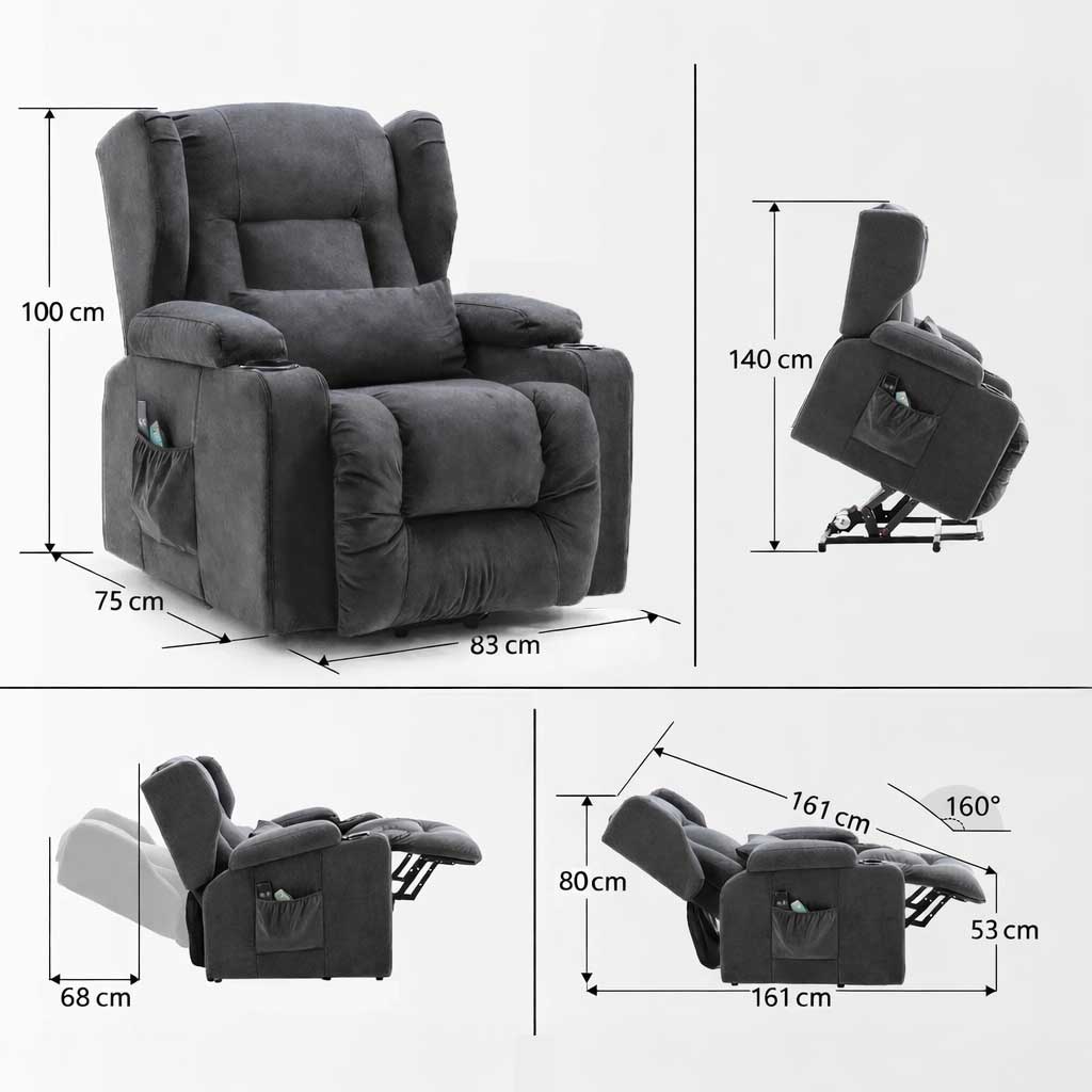 Fauteuil Releveur Électrique avec Massage