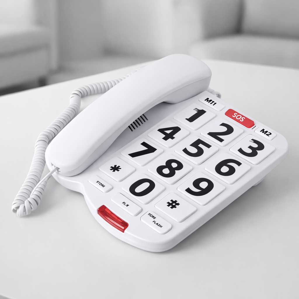 Téléphone Fixe Grosses Touches Senior