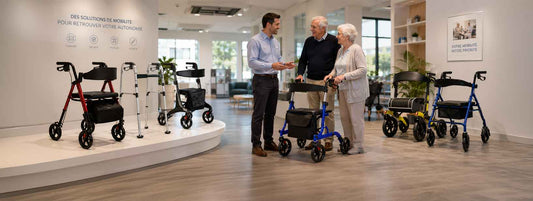 Rollator tout-terrain : sortir et marcher sans peur