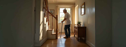 Monter et descendre un escalier avec une canne : la bonne séquence