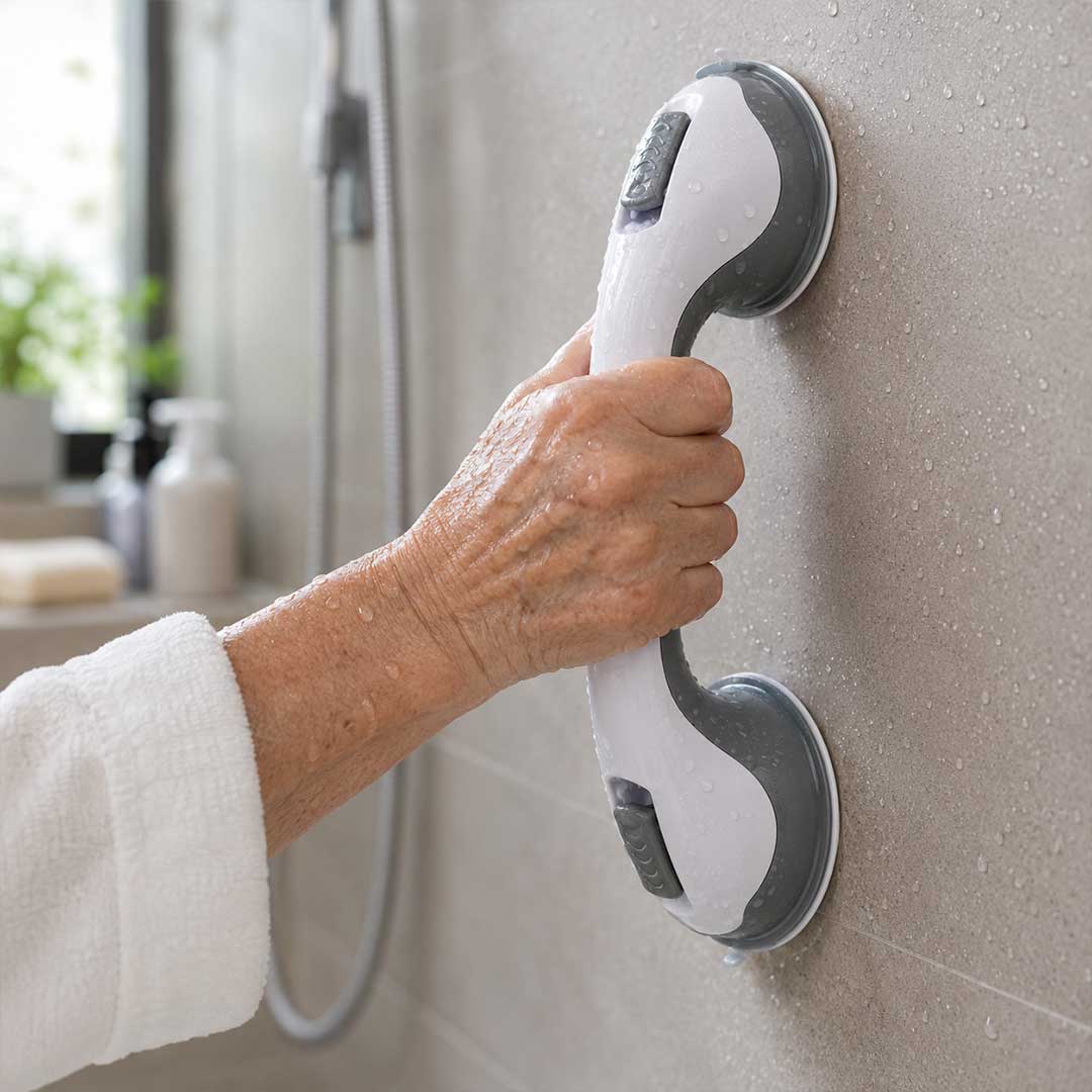 Barre d’Appui de Sécurité à Ventouses pour Douche