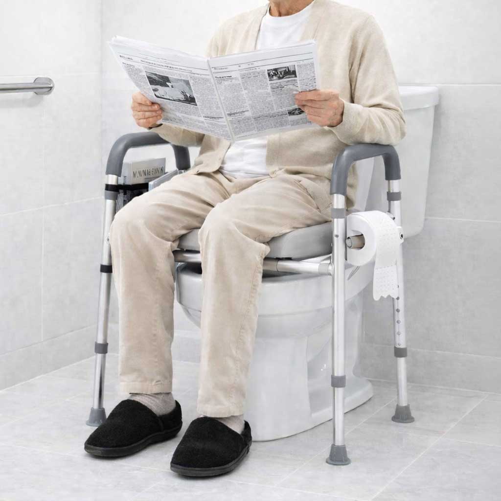 Cadre Réhausseur Toilette Assise Rembourrée