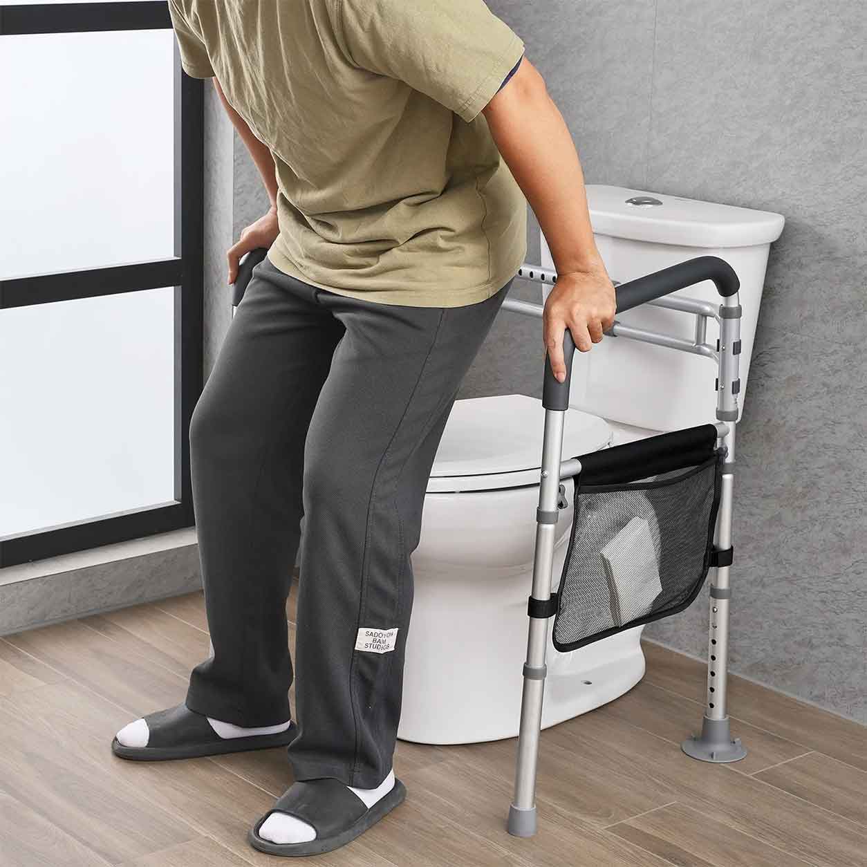 Cadre de sécurité pour toilette réglable