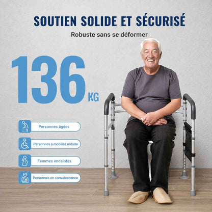 Cadre de sécurité pour toilette réglable
