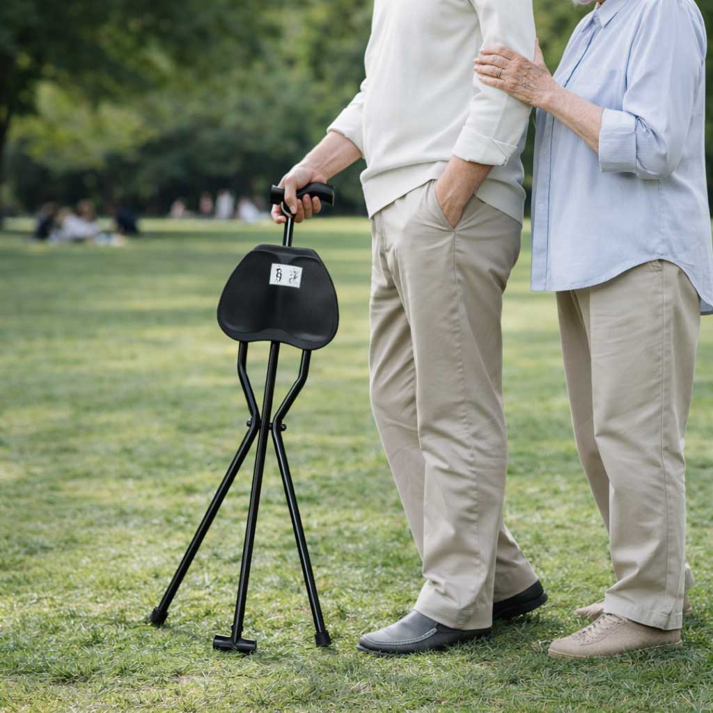 Canne Siège Pliante 2-en-1