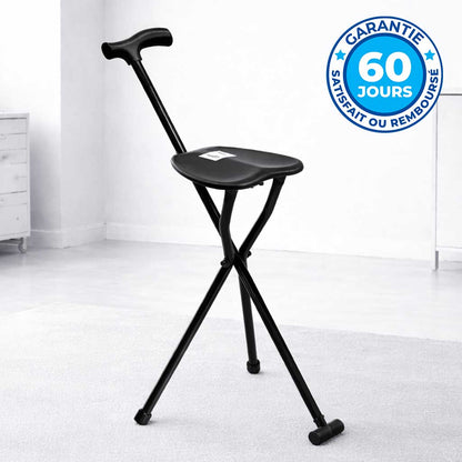 Canne Siège Pliante 2-en-1