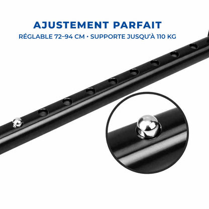 Canne Quadripode Large avec LED