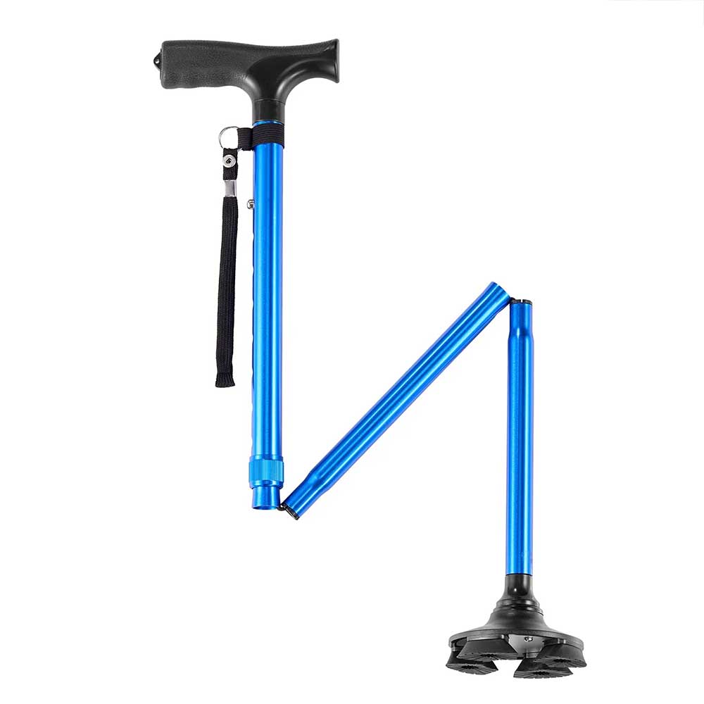 Canne de Marche Quadripode Pliable