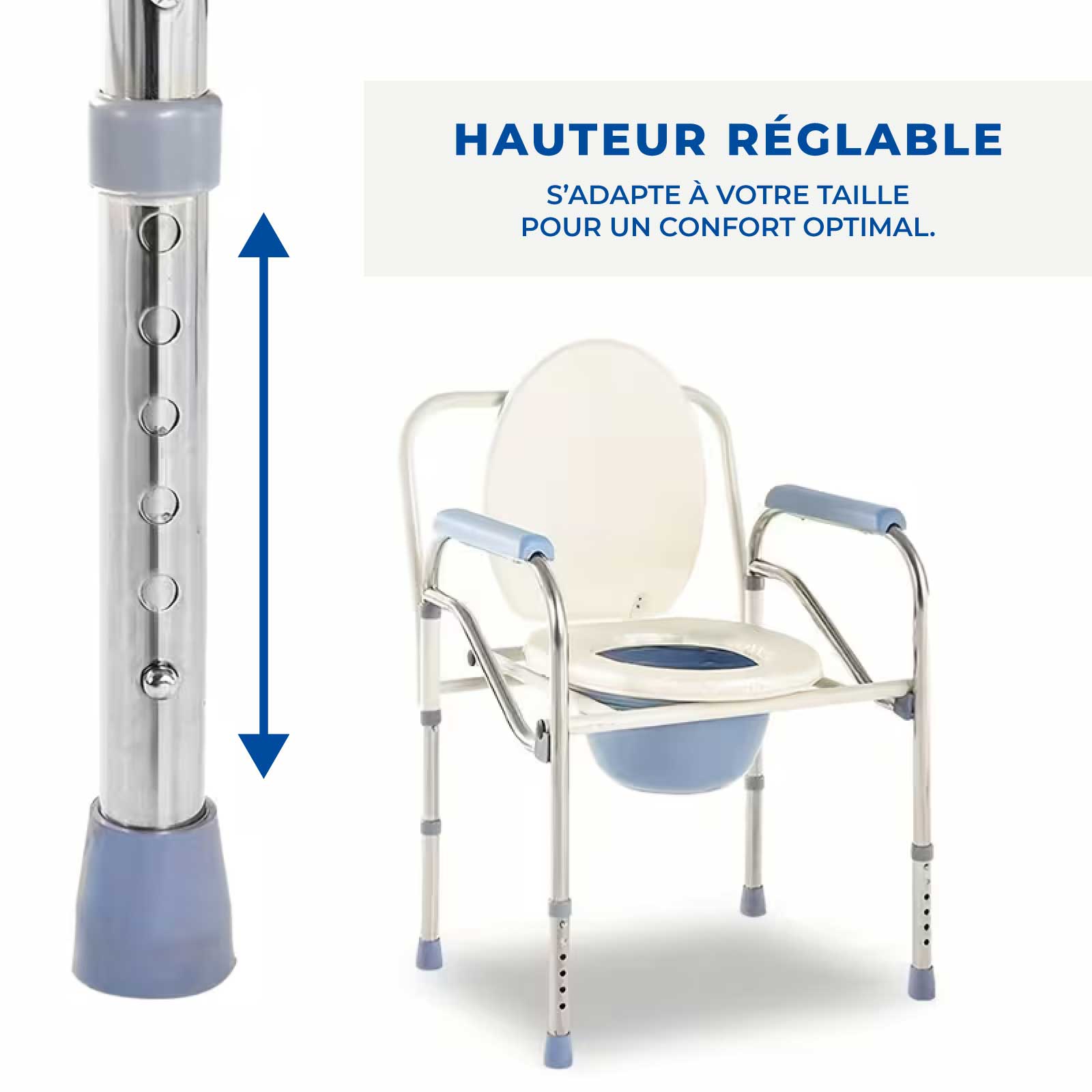 Chaise Percée de Toilette Pliable