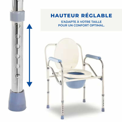 Chaise Percée de Toilette Pliable