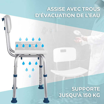 Chaise de Douche Senior Réglable