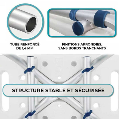 Chaise de Douche Senior Réglable