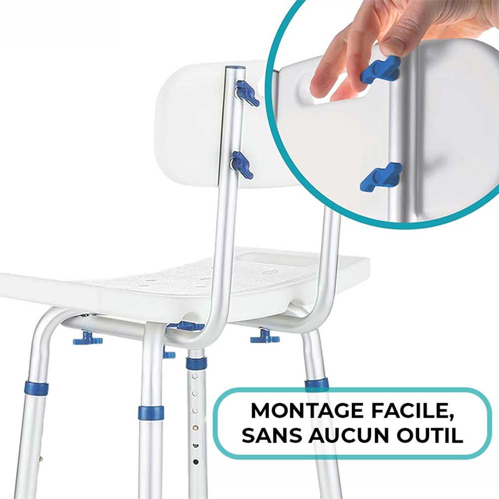 Chaise de Douche Senior Réglable