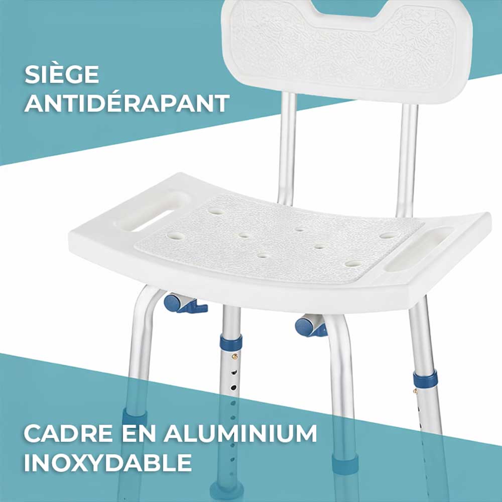 Chaise de Douche Senior Réglable