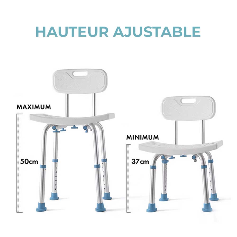 Chaise de Douche Senior Réglable