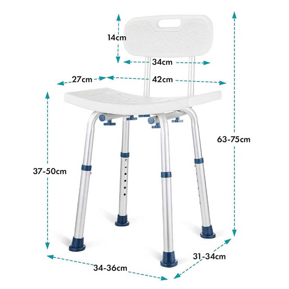 Chaise de Douche Senior Réglable