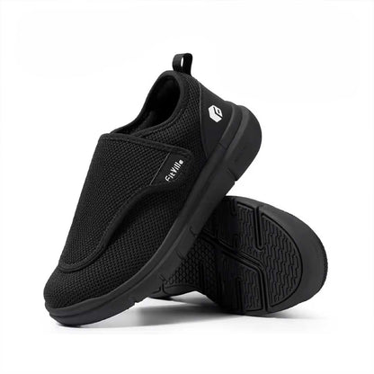 Chaussures orthopédiques homme senior à scratch
