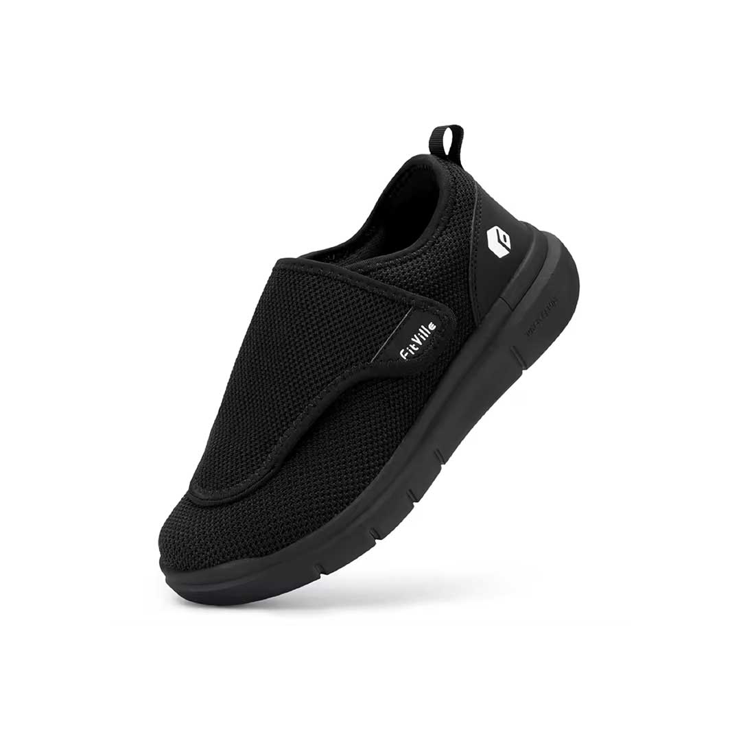 Chaussures orthopédiques homme senior à scratch