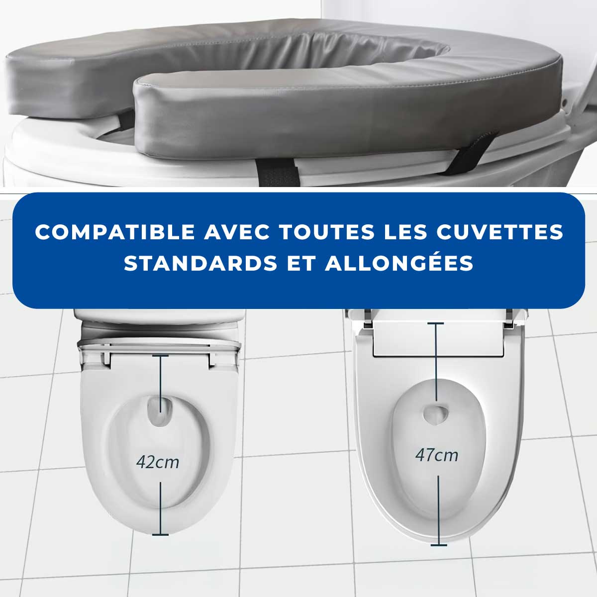 Coussin Réhausseur de Toilette Confort