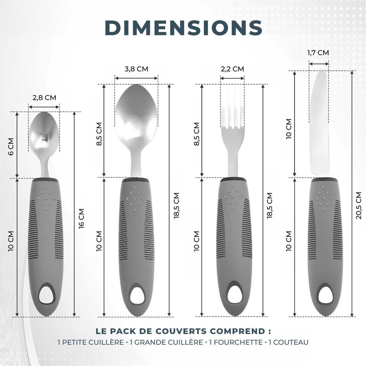 Couverts ergonomiques pour seniors