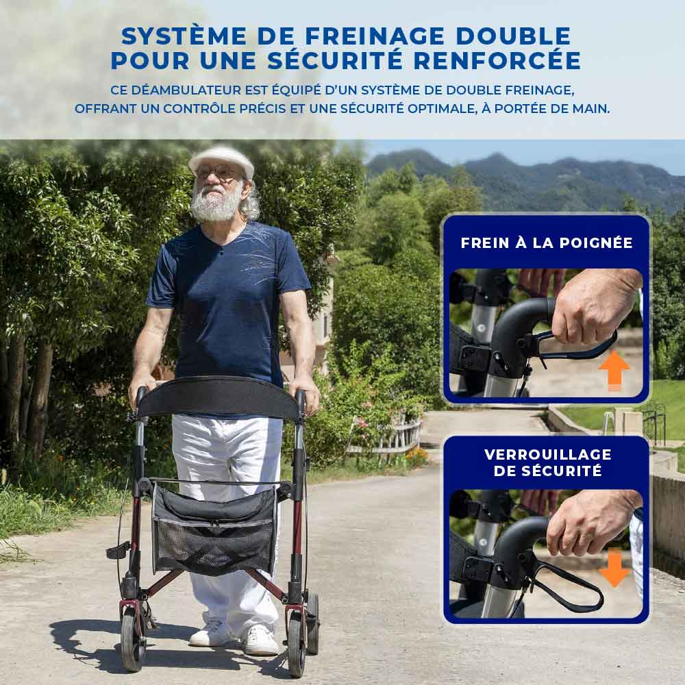 Déambulateur Rollator Luxe Tout-Terrain