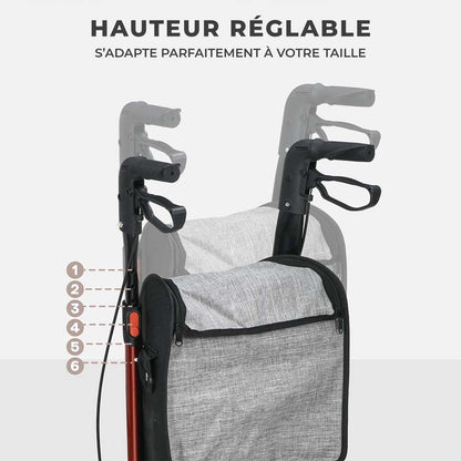 Déambulateur Rollator Tout-Terrain 3 Roues