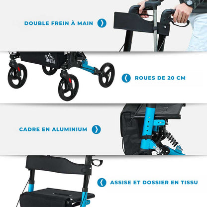 Déambulateur Rollator Tout-Terrain Renforcé