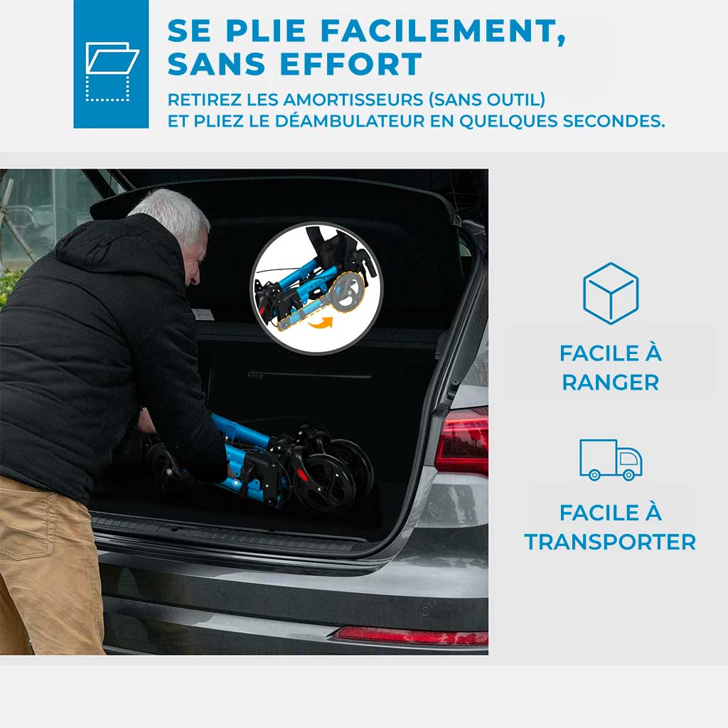 Déambulateur Rollator Tout-Terrain Renforcé