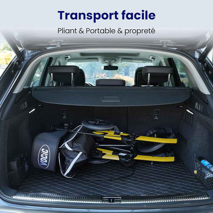 Déambulateur Tout-Terrain Grandes Roues avec Siège – Pliable