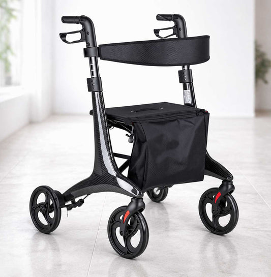 Déambulateur Rollator en Fibre de Carbone Ultra Léger