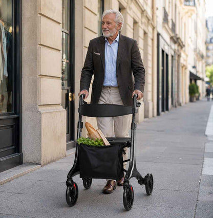Déambulateur Rollator en Fibre de Carbone Ultra Léger
