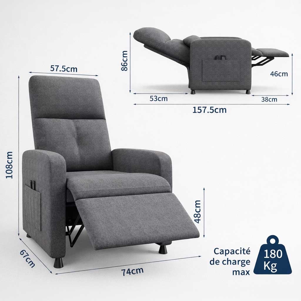 Fauteuil Relax Électrique et Massant