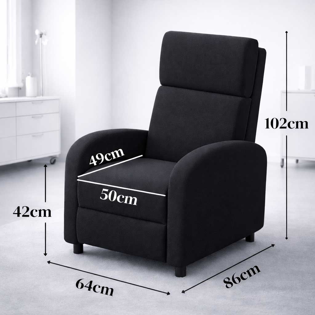 Fauteuil Relax Inclinable avec Repose-Pieds