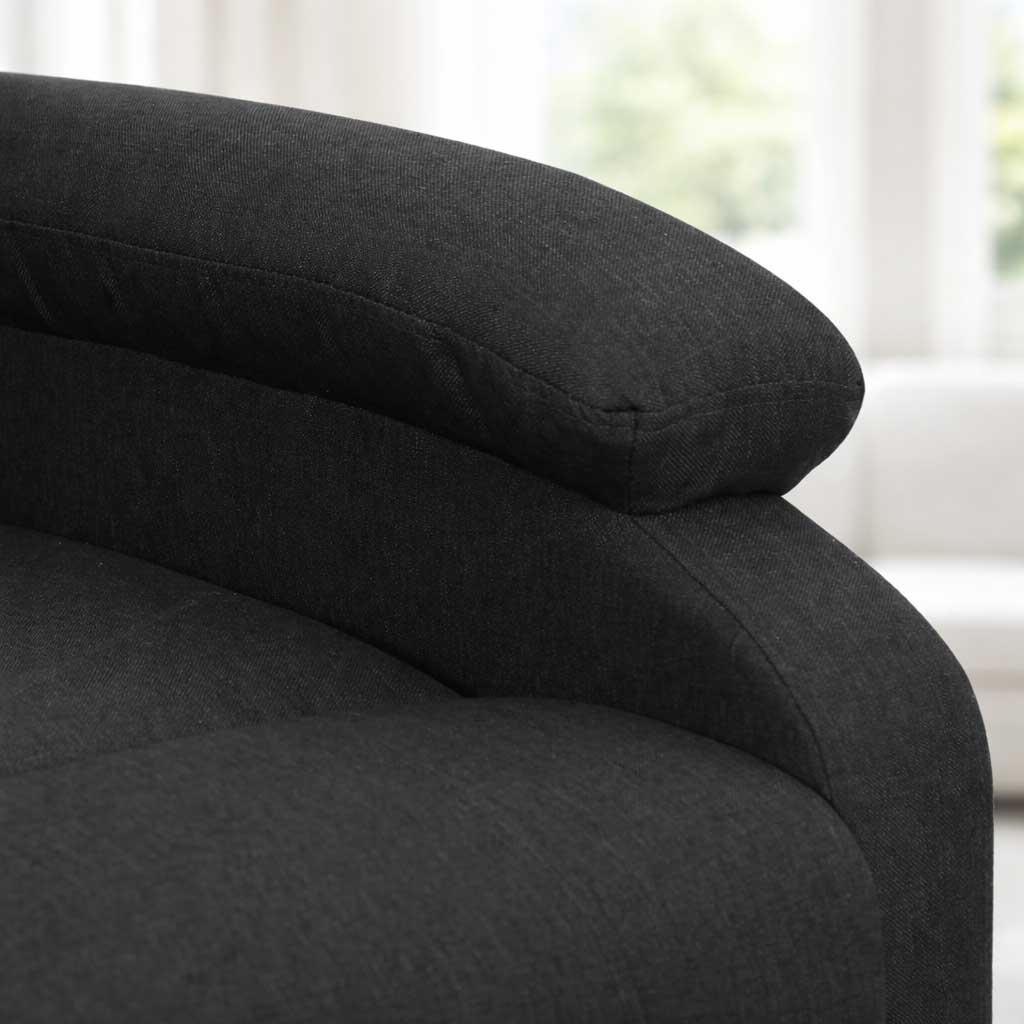 Détail du rembourrage confortable du fauteuil releveur électrique