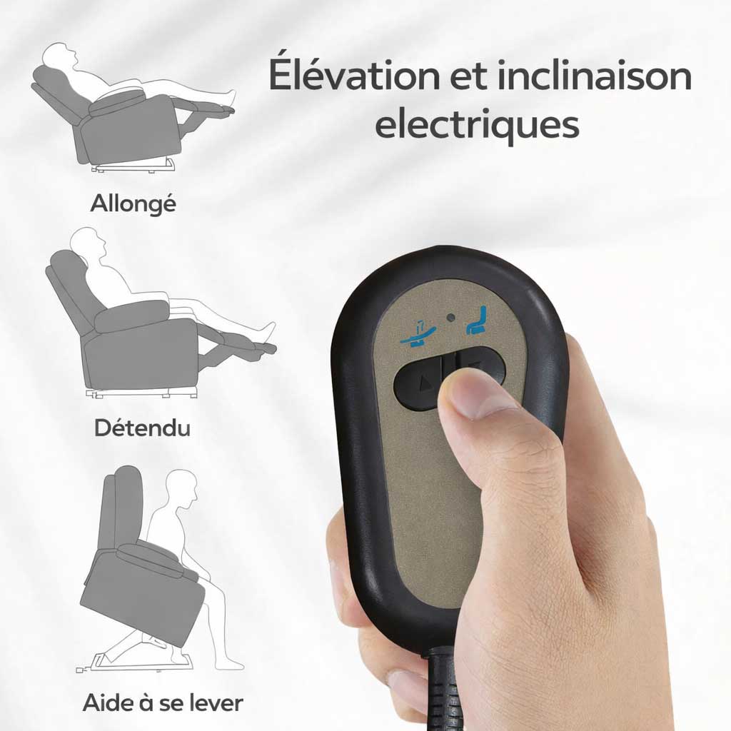Fauteuil releveur électrique inclinable senior