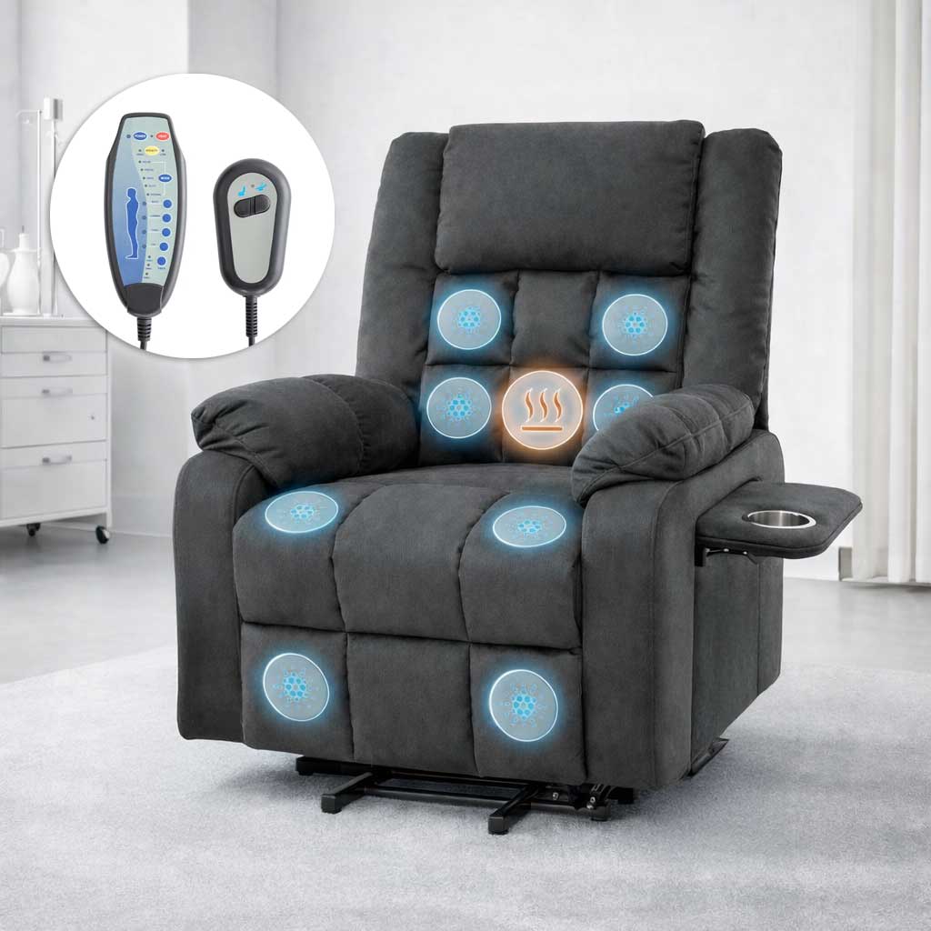 Fauteuil Releveur Luxe Massage Chauffant