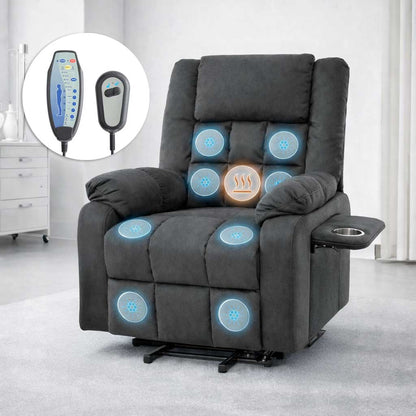 Fauteuil Releveur Luxe Massage Chauffant