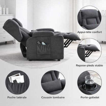 Fauteuil Releveur Électrique avec Massage