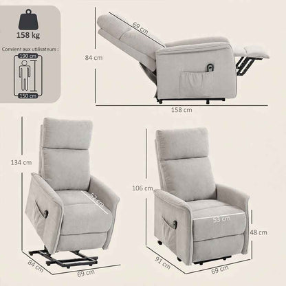 Fauteuil releveur électrique en chenille