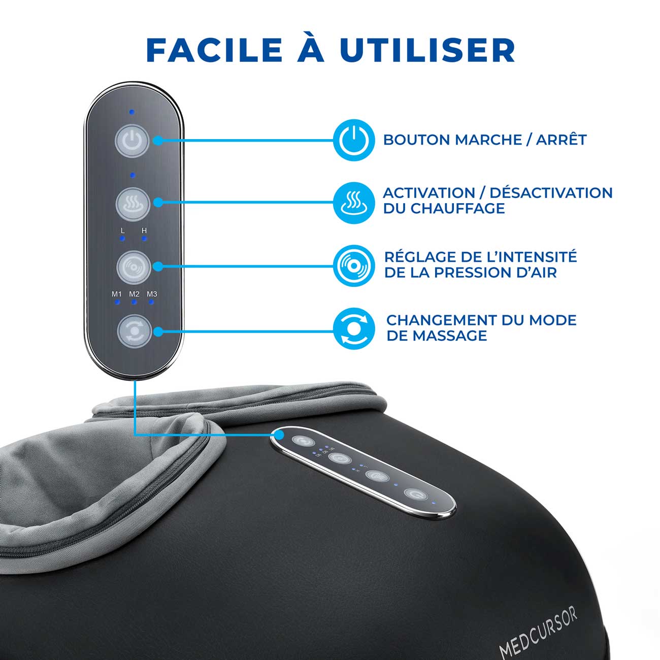 Masseur de Pieds Shiatsu Chauffant