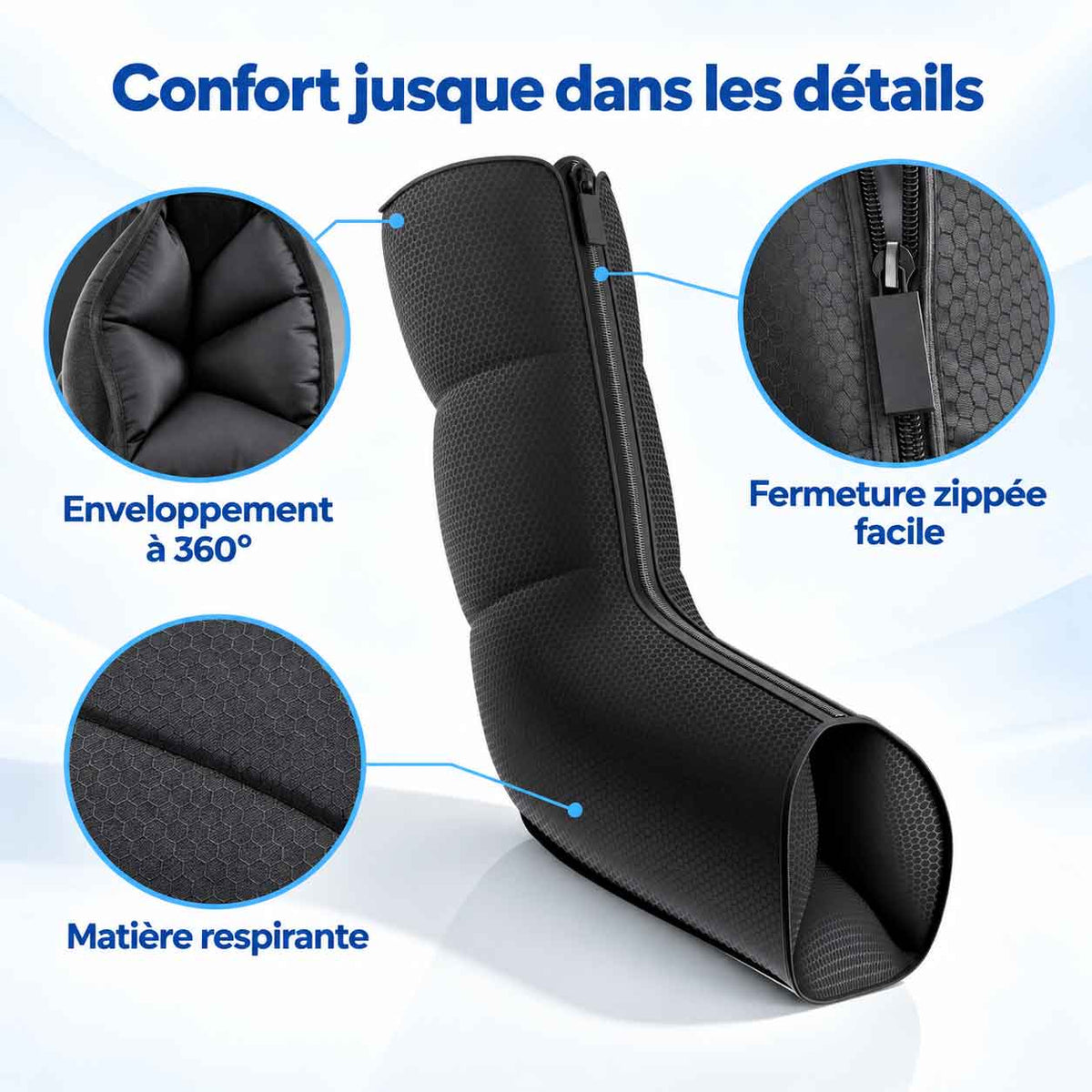 Masseur de Jambes et Pieds Chauffant