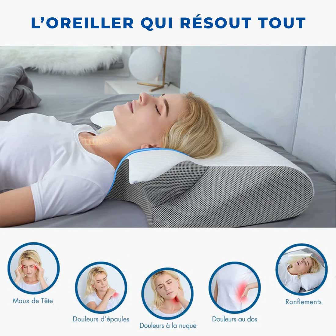 Oreiller Cervical Ergonomique