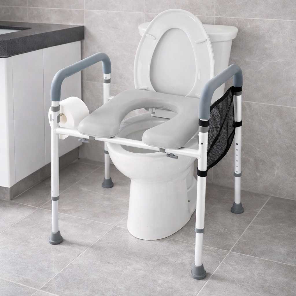 Cadre Réhausseur Toilette Assise Rembourrée