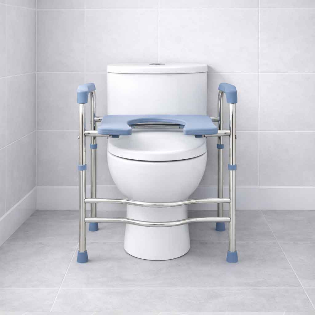Cadre réhausseur de toilette réglable