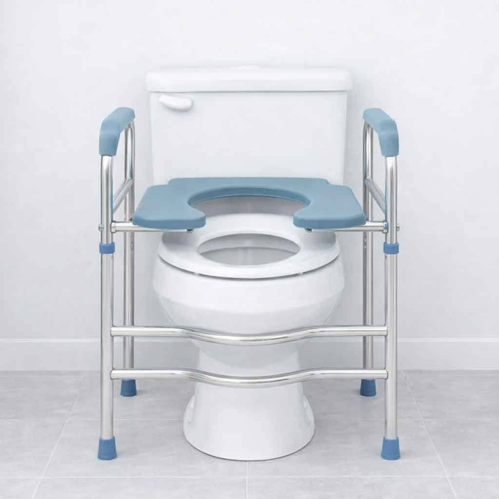 Cadre réhausseur de toilette réglable