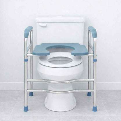 Cadre réhausseur de toilette réglable