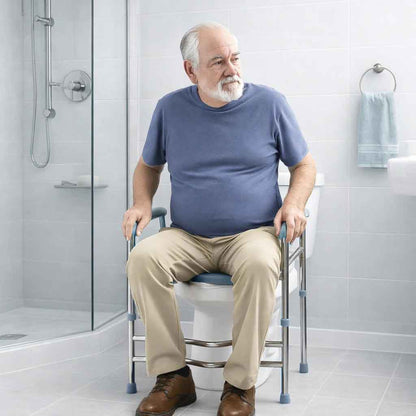 Cadre réhausseur de toilette réglable