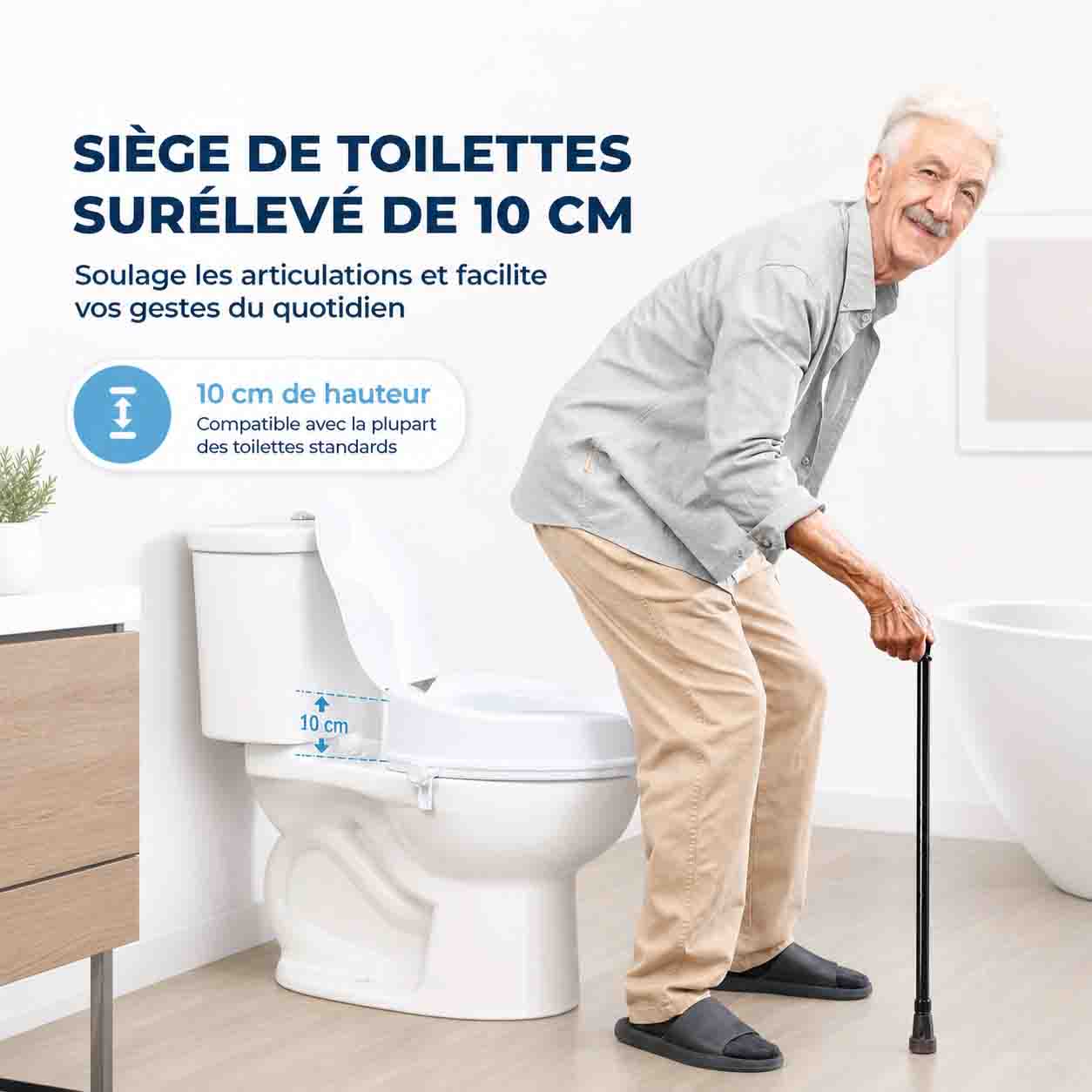 Réhausseur de Toilette Universel 10cm
