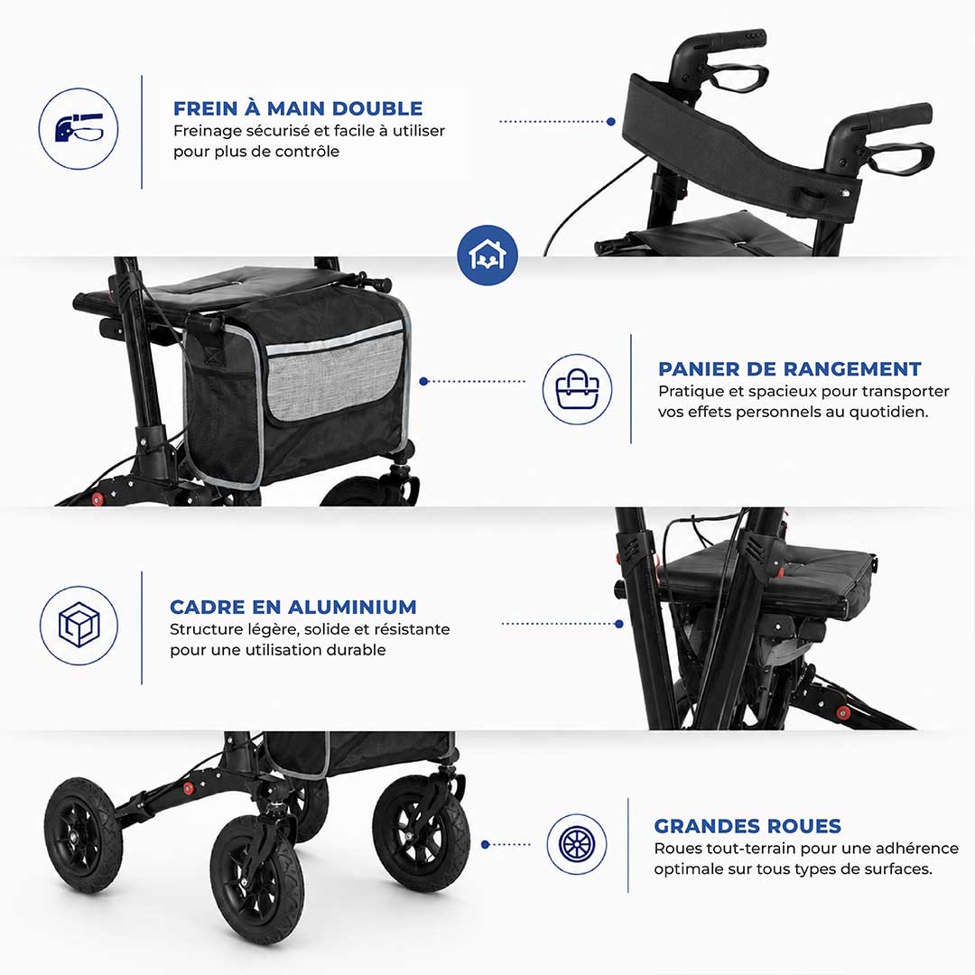 Déambulateur Grandes Roues Sérénita