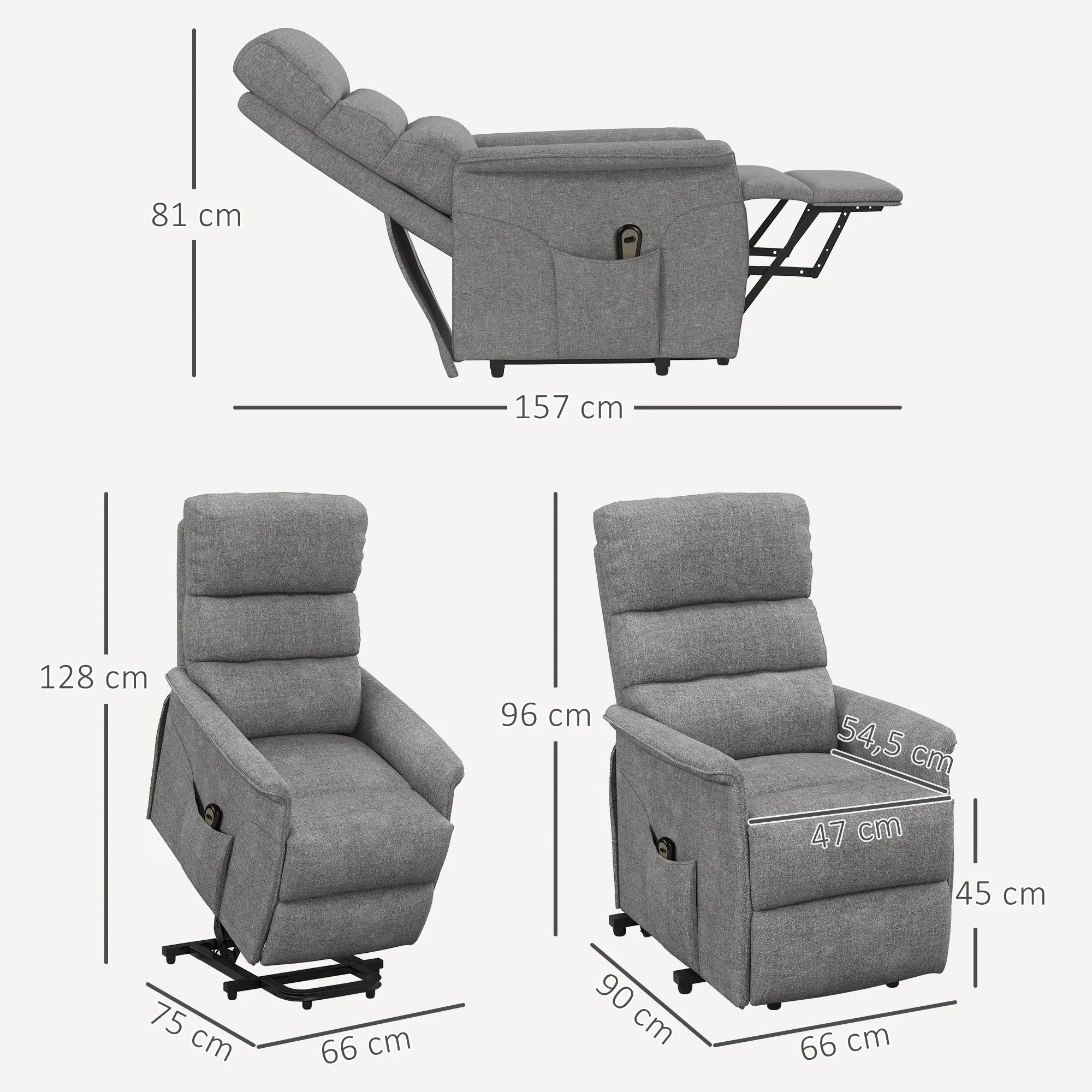 Fauteuil releveur électrique inclinable senior